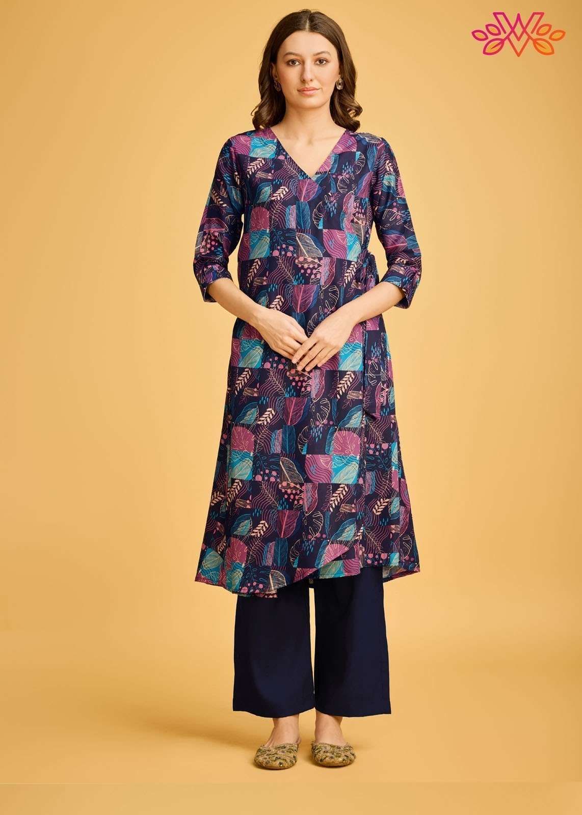 Blue Digital Print Palazz..